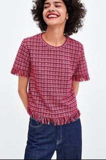 ZARA - Tweed Top