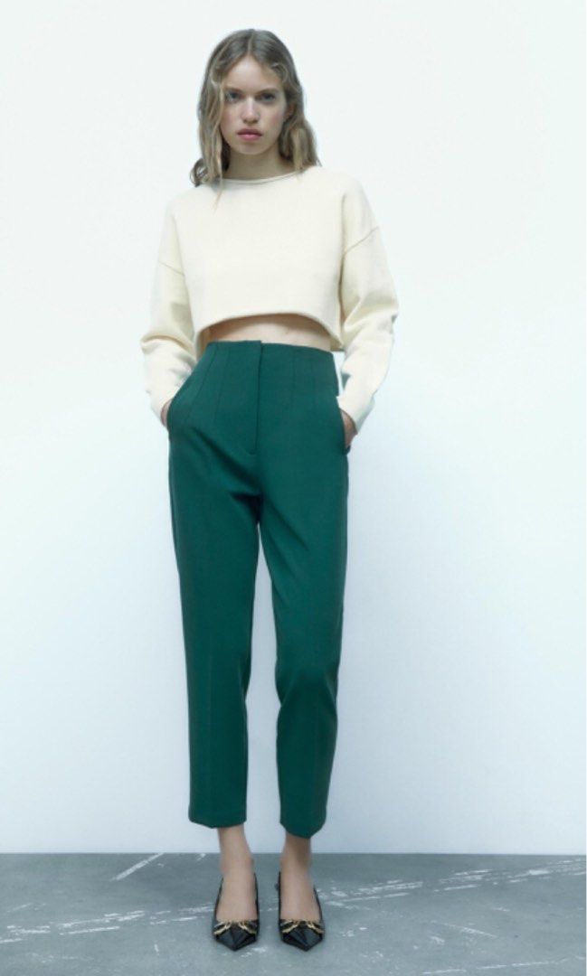 Zara High Waist Trousers Pants, Women's Fashion, Bottoms, Other