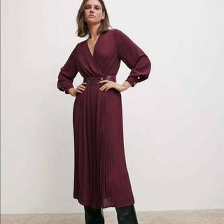 Zara pleated dress