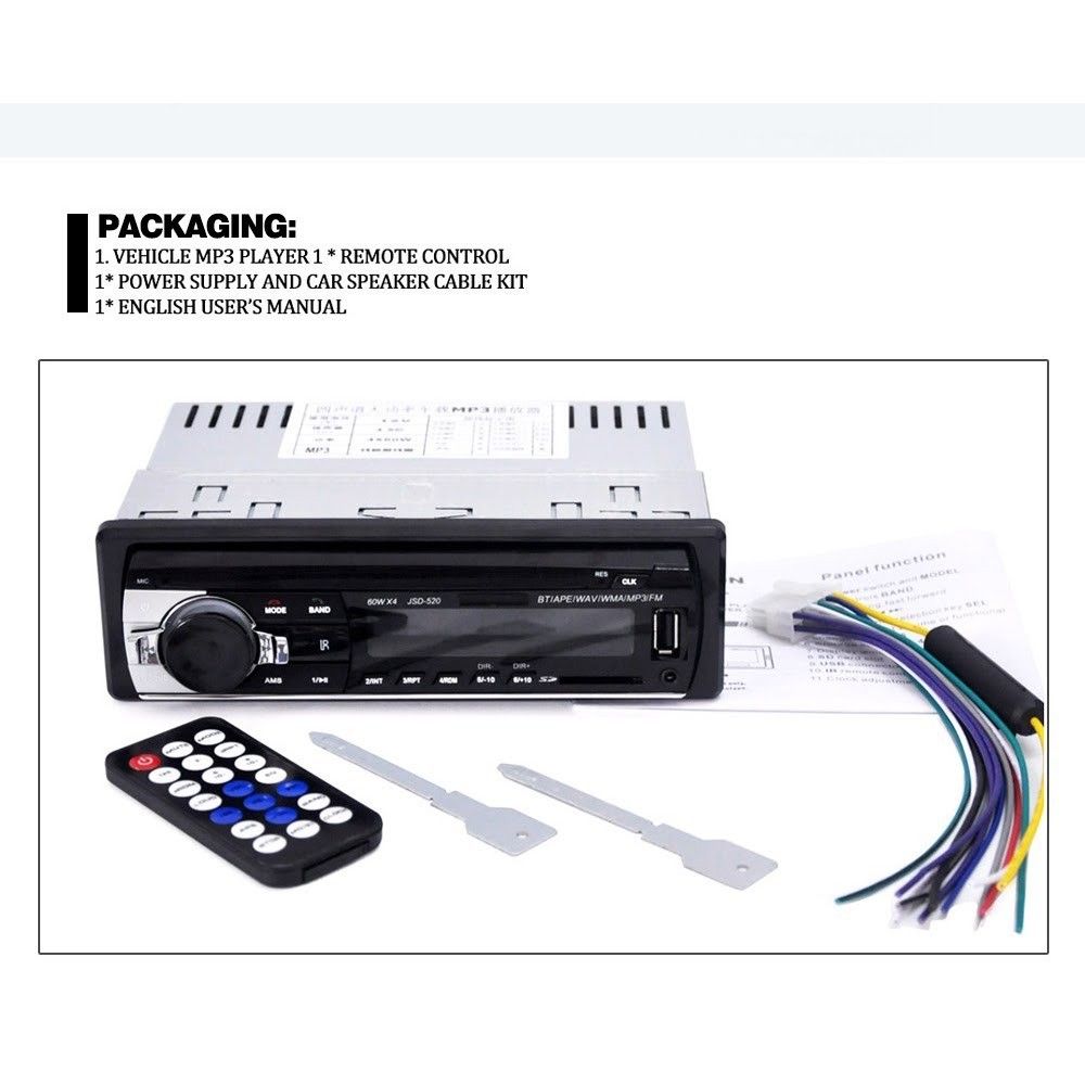 12V and 24V universal versions Car Stereo FM Radio MP3 Audio Player