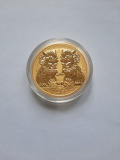 2021 Australia Guardian Lions (Double Pixiu) 1oz .9999 Gold Coin