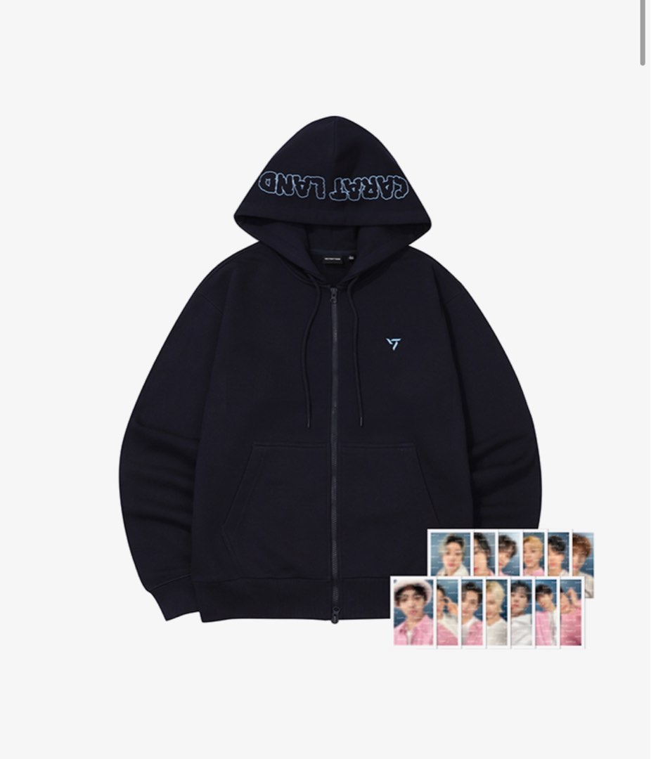 2024 seventeen Carat Land Zipup Hoodie, 興趣及遊戲, 收藏品及紀念品, 韓流 Carousell