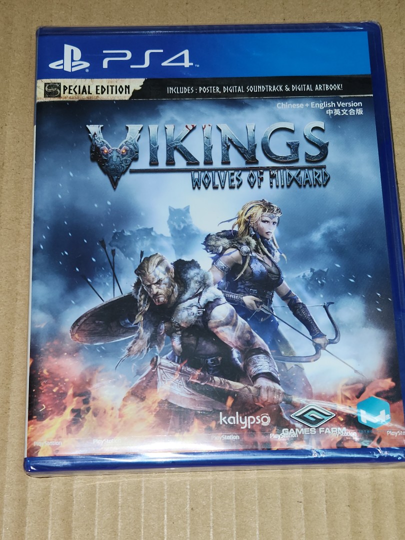 全新未開封PS4 Vikings Wolves of Midgard, 電子遊戲, 電子遊戲