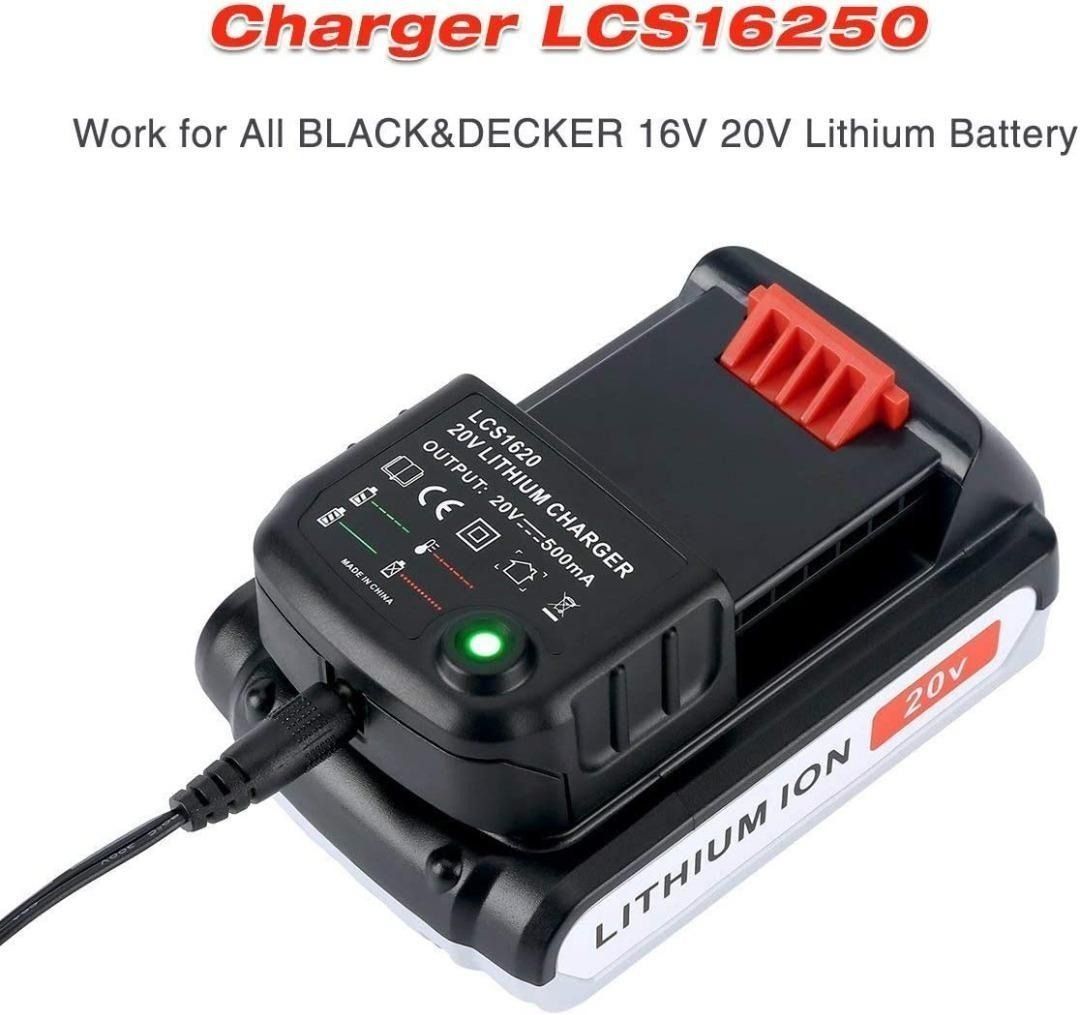 2A Lithium Battery Charger Replacement for Black&Decker LCS1620
