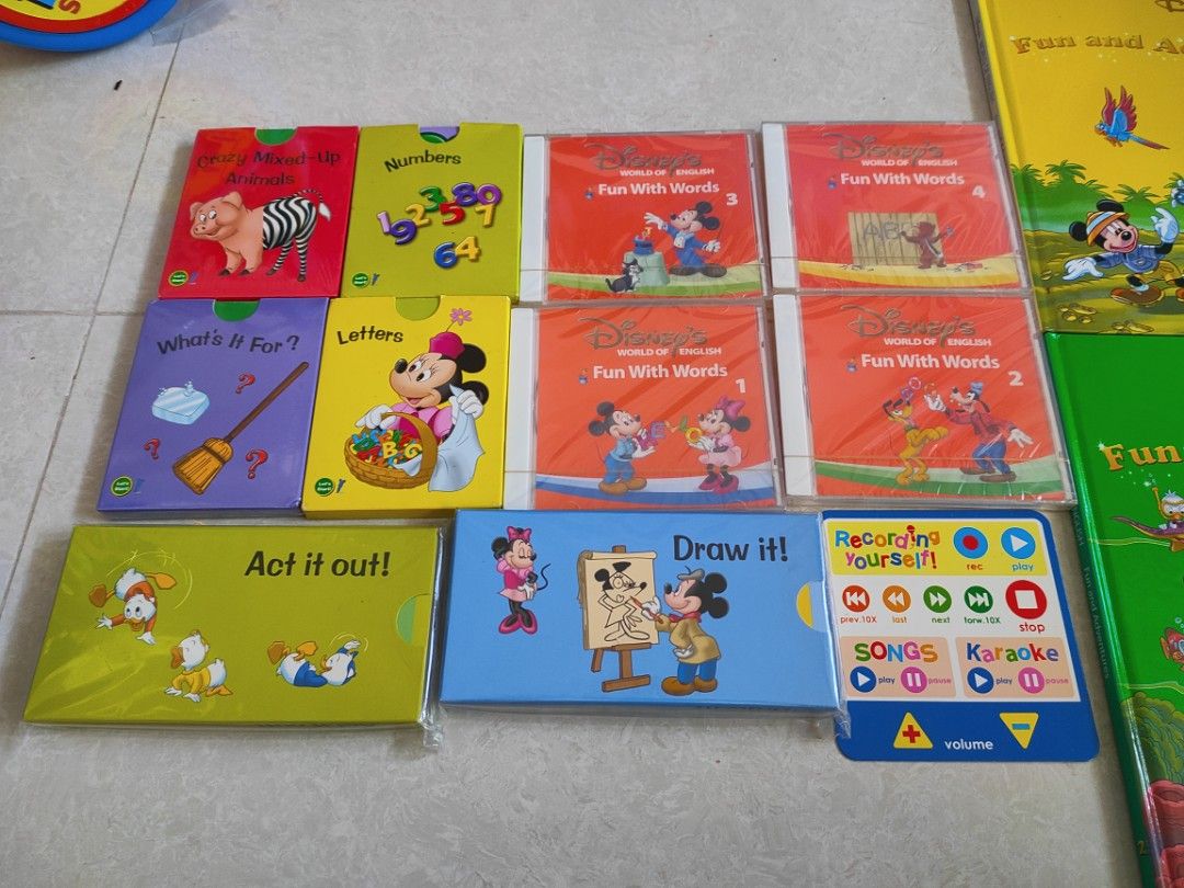 迪士尼美語DWE Activity cards, fun and adventure, fun and game, fun