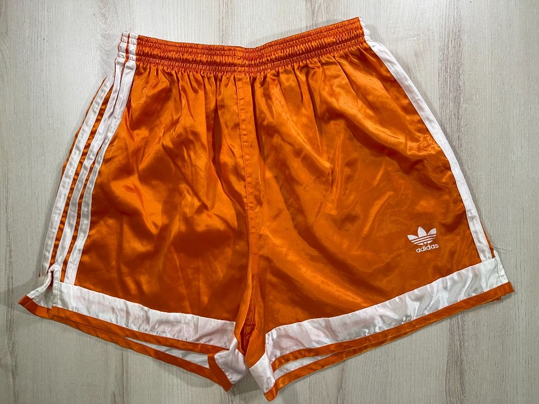 Orange adidas shorts sales
