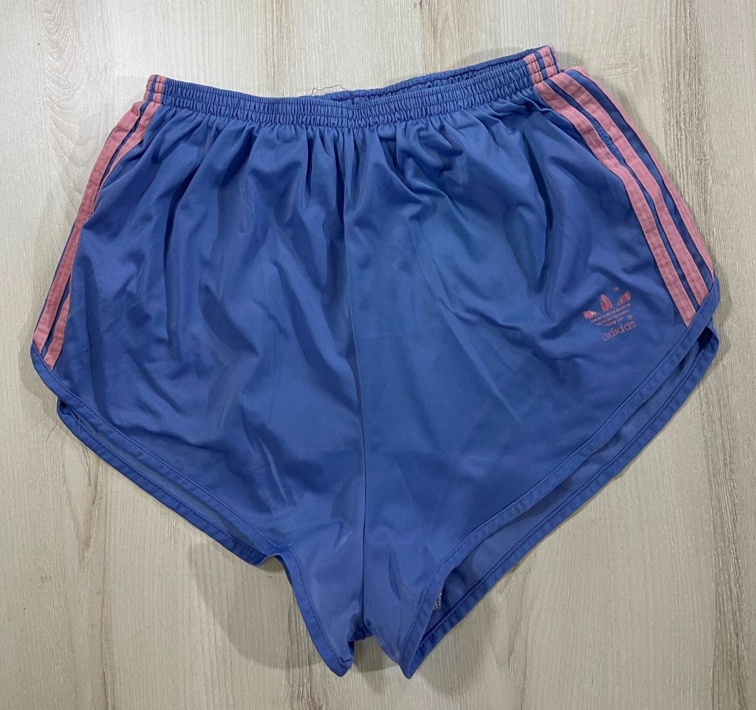 MEN'S ADIDAS SATIN SOCCER SHORTS (COLLECTOR'S ITEM) BLUE MED.