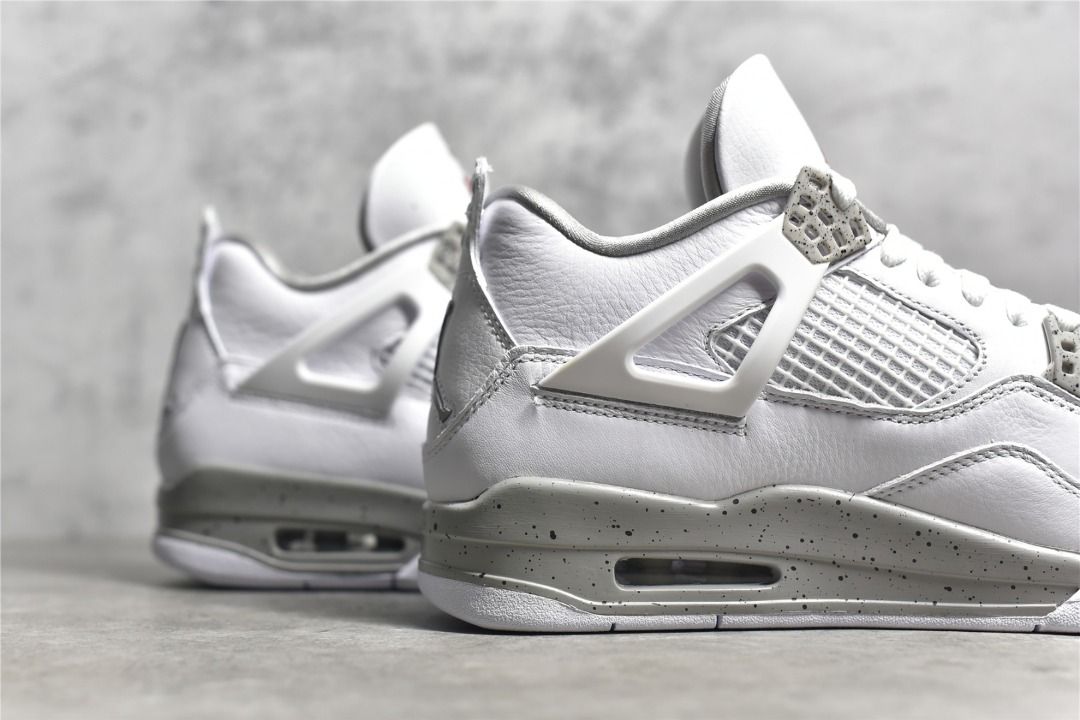 Air Jordan 4 Retro White Oreo White shoes Women s Fashion