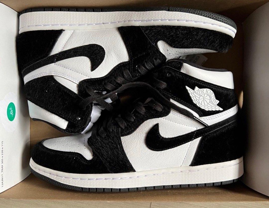 AJ1 High Women Twist Black and White
