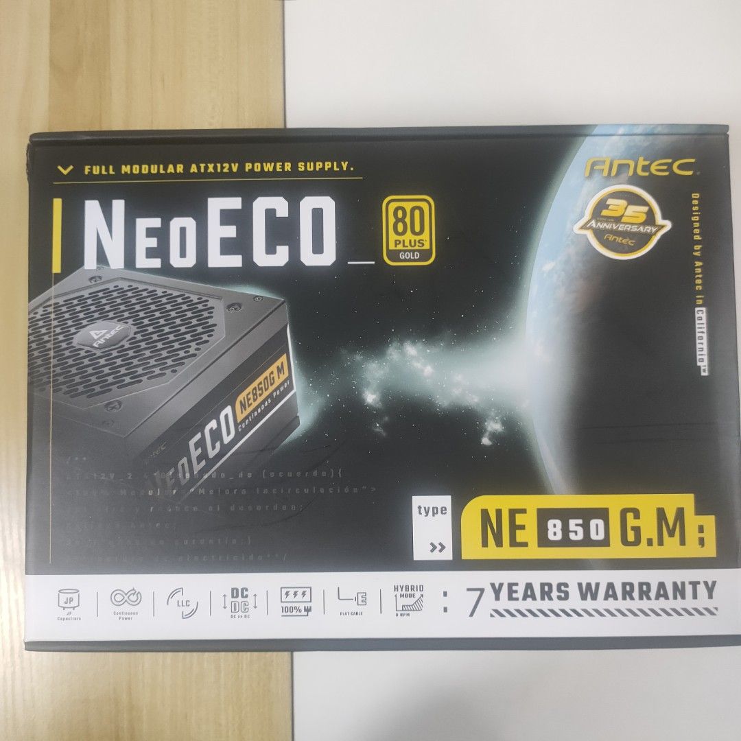 Antec NE850GM Gold 850W 80+ Modular Black PSU, Computers & Tech