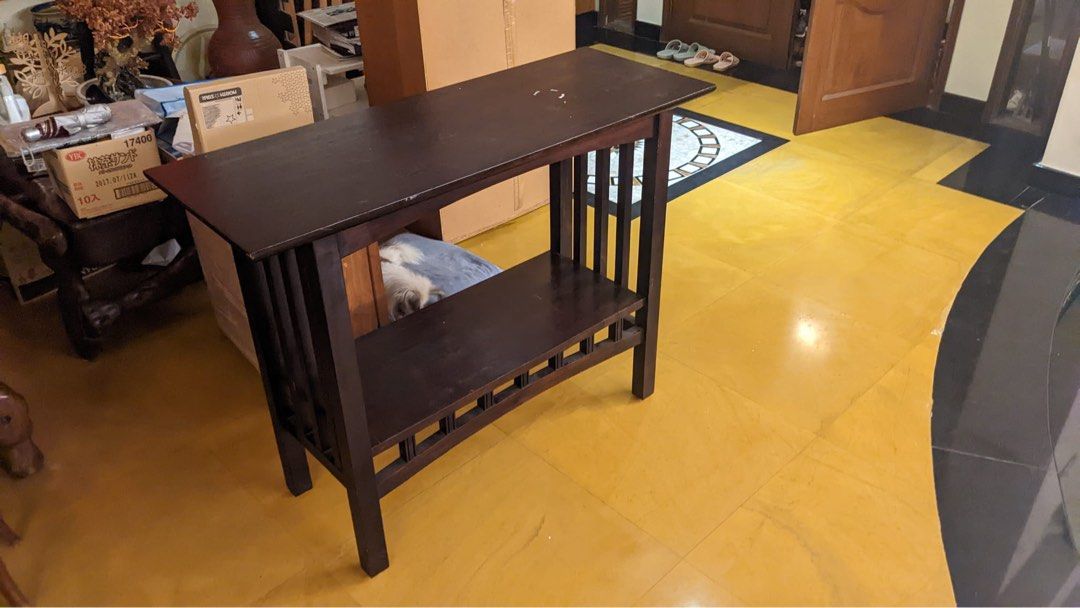 Antique solid wood high bar table, Furniture & Home Living, Furniture