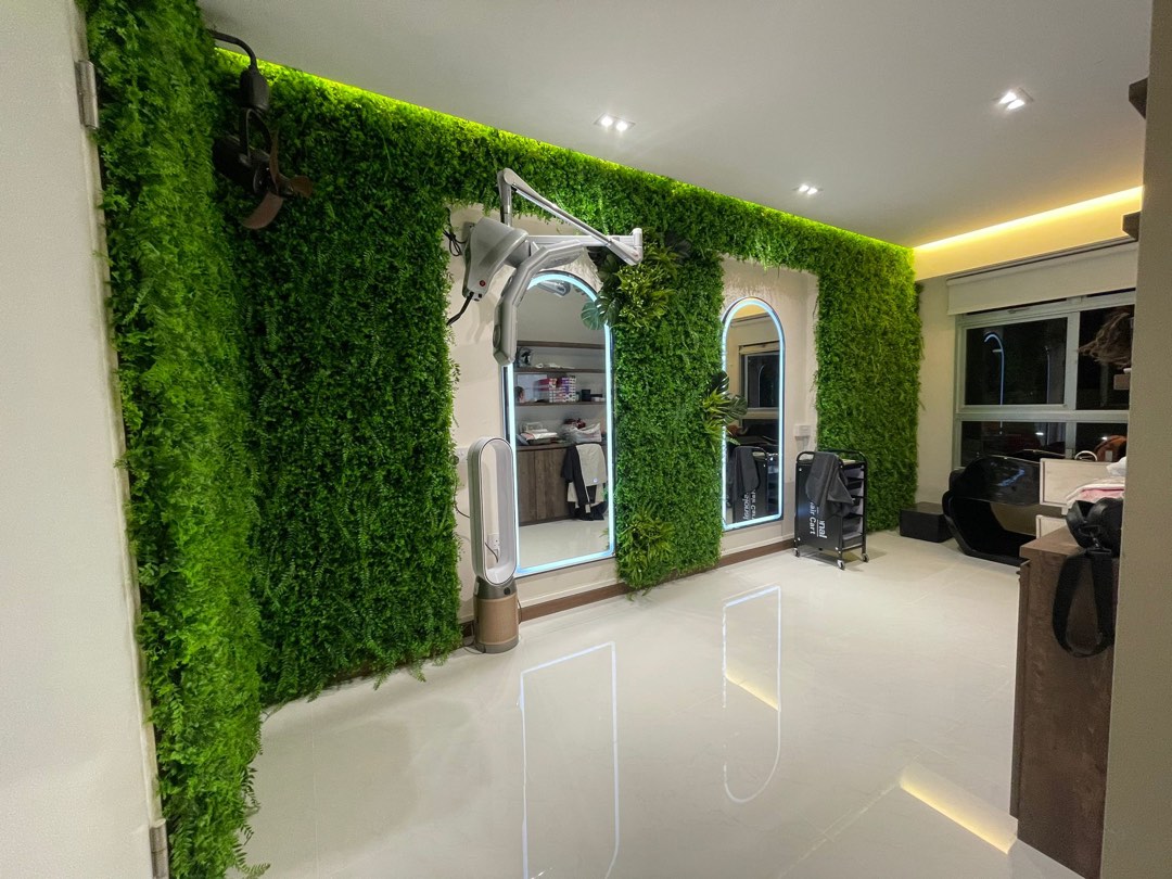 Artificial plant wall design, Furniture & Home Living, Home Decor, Wall