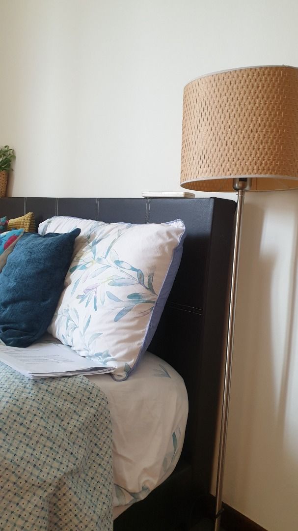 Ashley Sofa Set with Ikea lampshade, Furniture & Home Living, Furniture