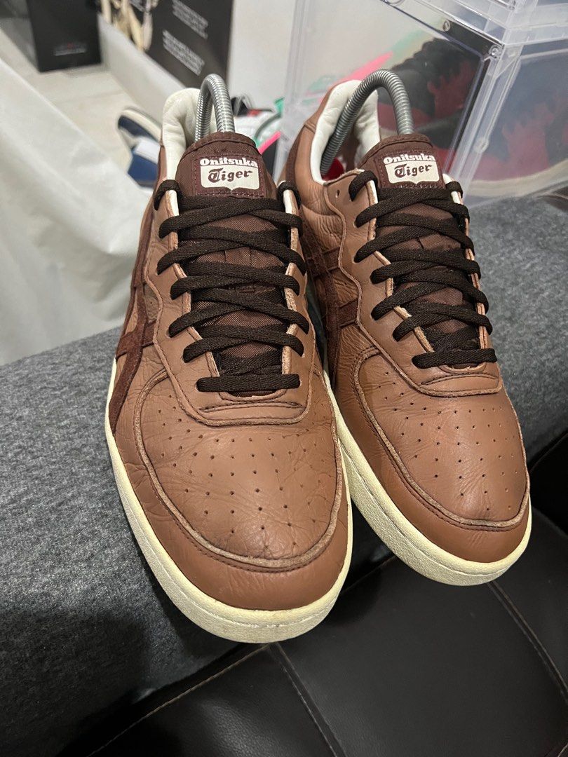 Onitsuka tiger brown sales leather