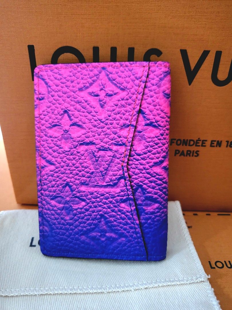 Louis Vuitton Pocket Organizer Violet in Taurillon Calfskin