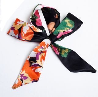 Luxury Woman Twilly Silk Scarf 90cm*4cm Long Small Head Scarf Bag Ribbons  Kerchief Ladies Tie