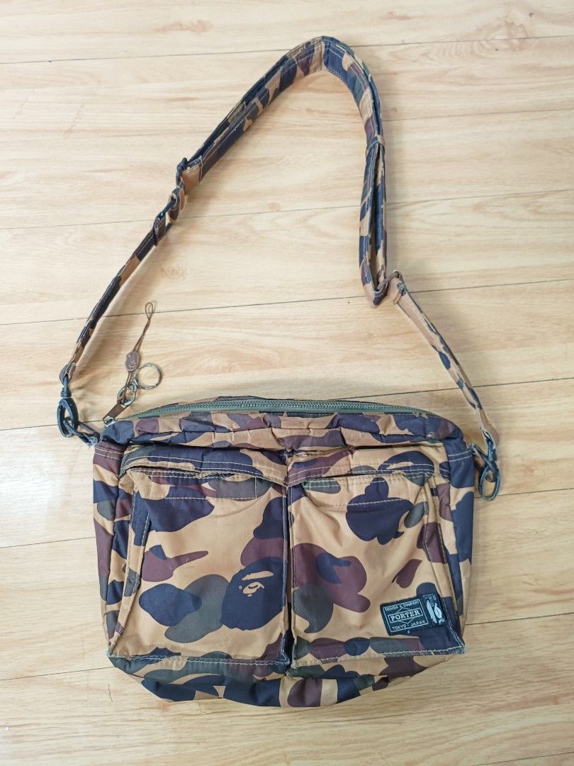 Porter x hot sale bape sling bag