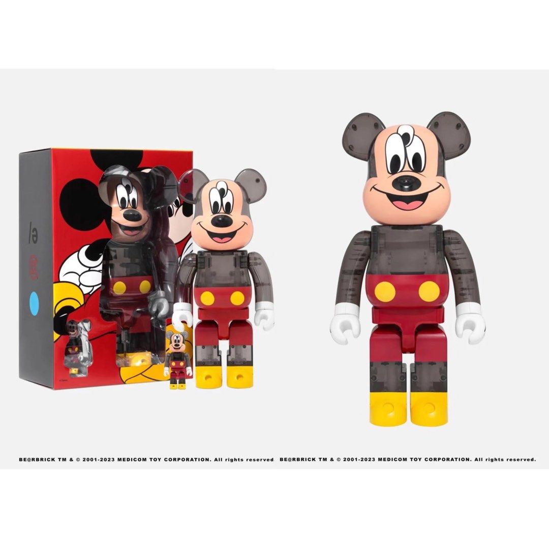 預訂」Bearbrick 400% 100% 1000% clot 3 eyed Mickey 三眼米奇, 興趣