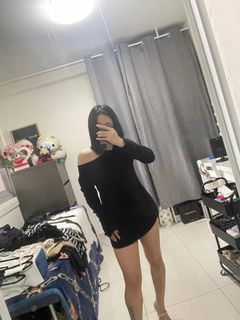 Black long sweater