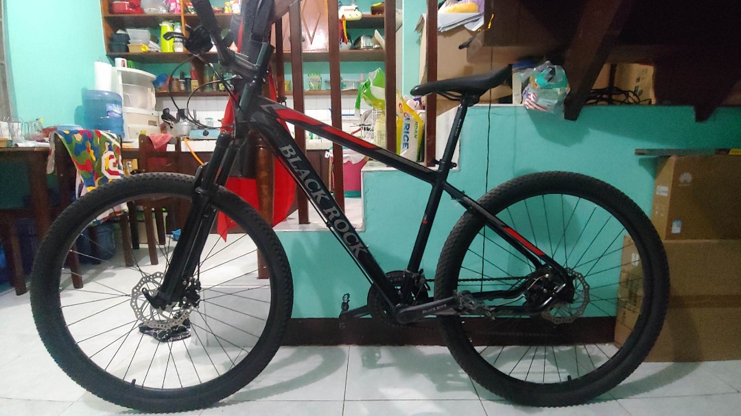 Black Rock MTB 27.5 with free helmet bike lock and tools