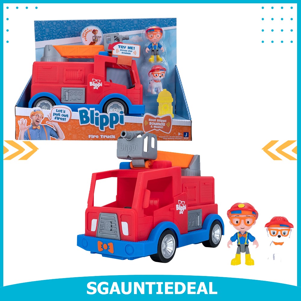 Blippi Fire Truck - Fun Freewheeling Vehicles With Freewheeling Features  Including 3 Firefighter And Fire Dog, Sounds And Phrases - Educational  Vehicles For Toddlers And Young Kids, Babies & Kids, Infant Playtime On  Carousell