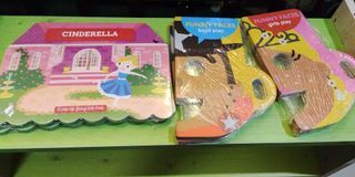 Board books pop up cinderella and face girl boy lion