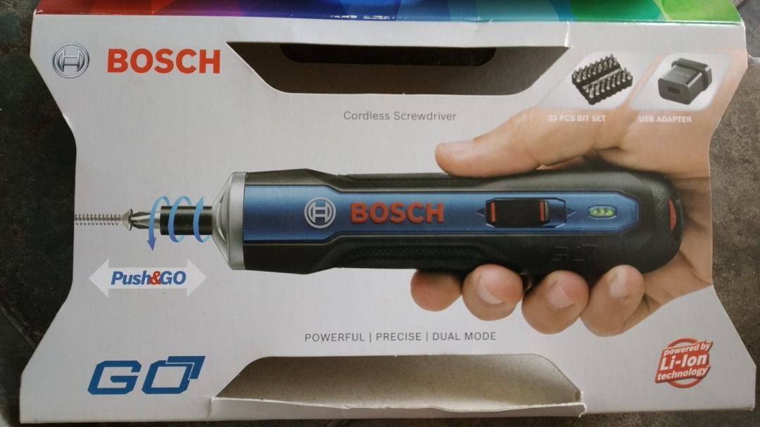 Bosch push discount and go screwdriver