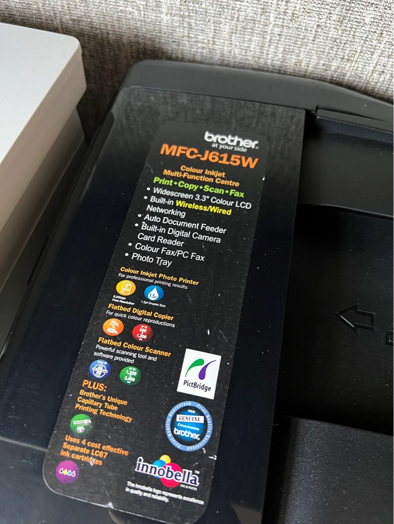 Brother 打印機 printer MFCJ615W, 電腦＆科技, 打印機及影印機 Carousell