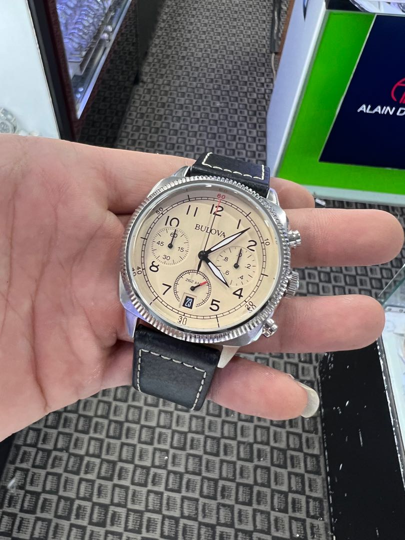 BULOVA UHF MILITARY CHRONOGRAPH 96B231 Men s Fashion