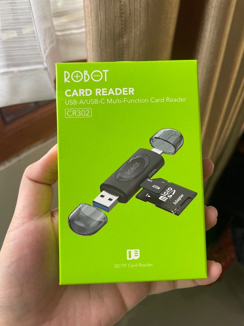 Card Reader Robot CR302 USB-A/USB-C NEW, Elektronik, Bagian Komputer ...