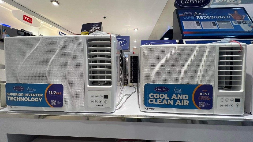 Carrier window type Aircon manual And inverter type, TV & Home