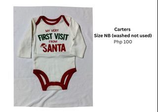 Carters Santa Onesie