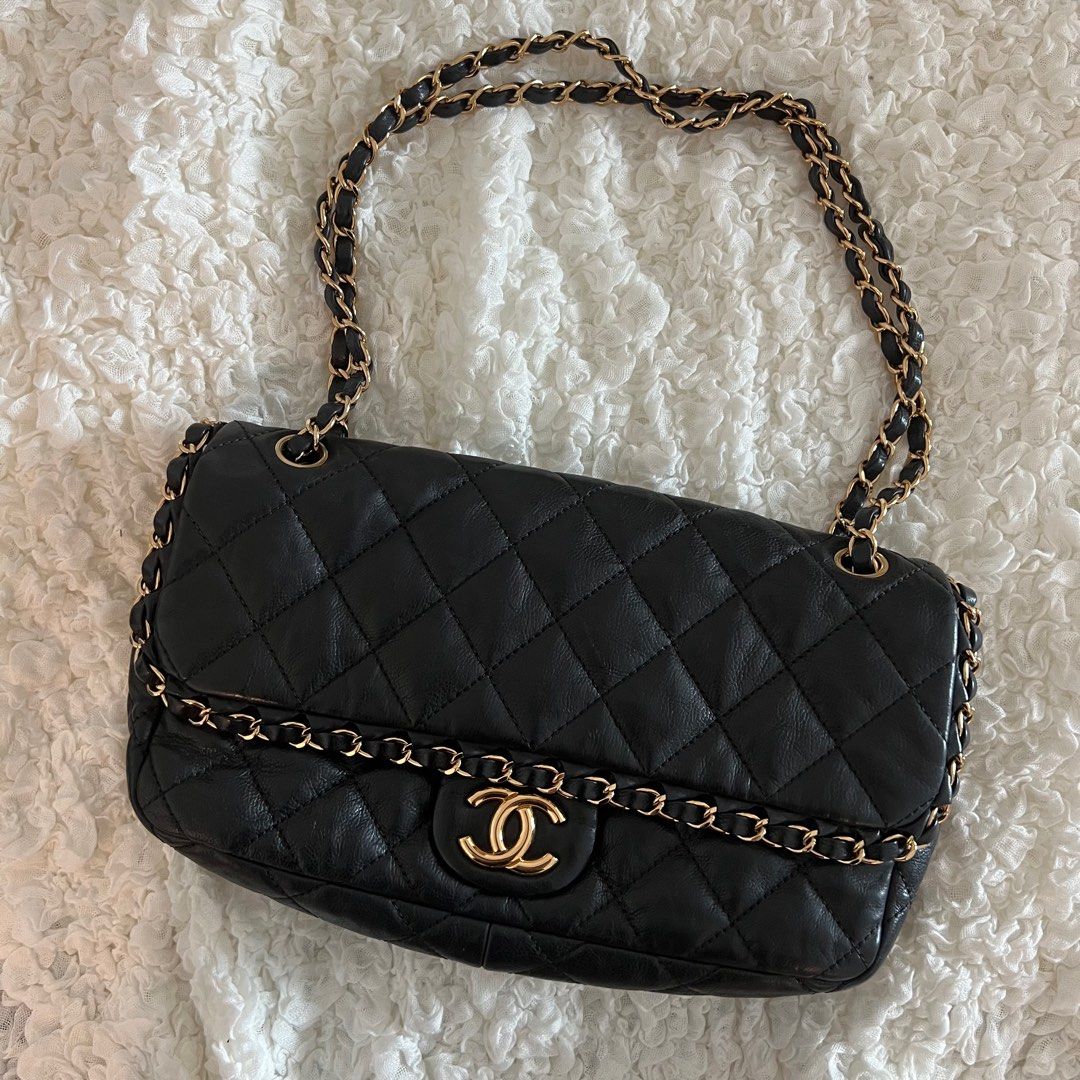 chanel chain around flap bag, Luxury, Bags & Wallets on Carousell