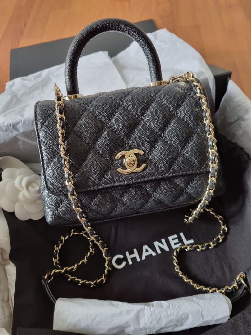 Chanel Coco Handle Mini - Brand new full set with original receipt, Luxury,  Bags & Wallets on Carousell