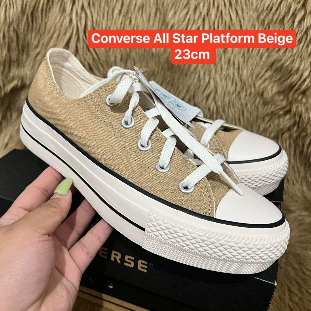 Converse discount beige platform