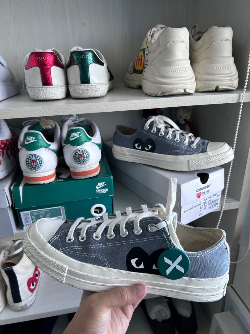 Converse cdg gray on Carousell