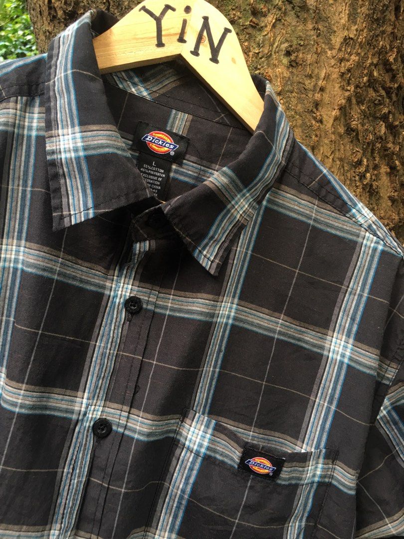DICKIES CHECKERED POLO SHIRTS on Carousell