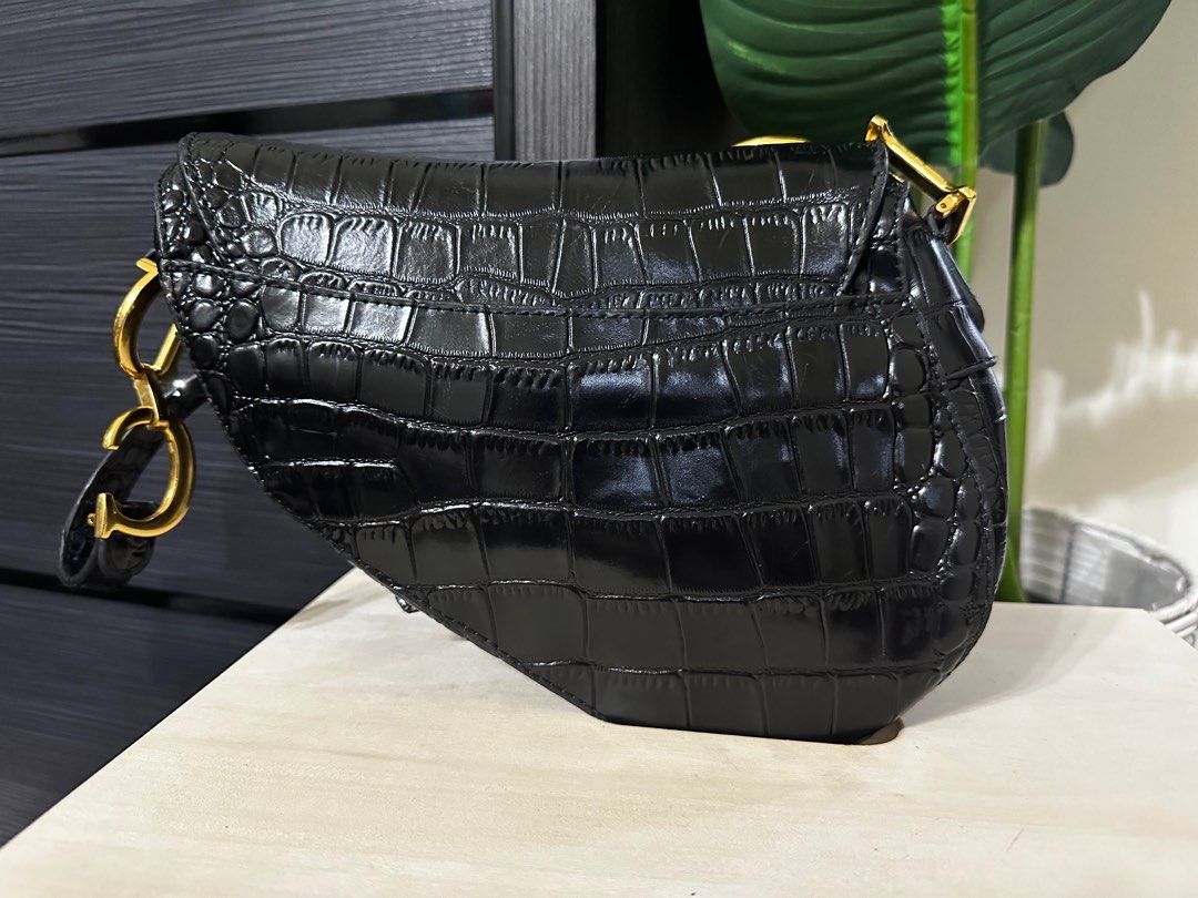 Gradient Crocodile Saddle Bag  Buy  Consign Authentic PreOwned Luxury  Goods