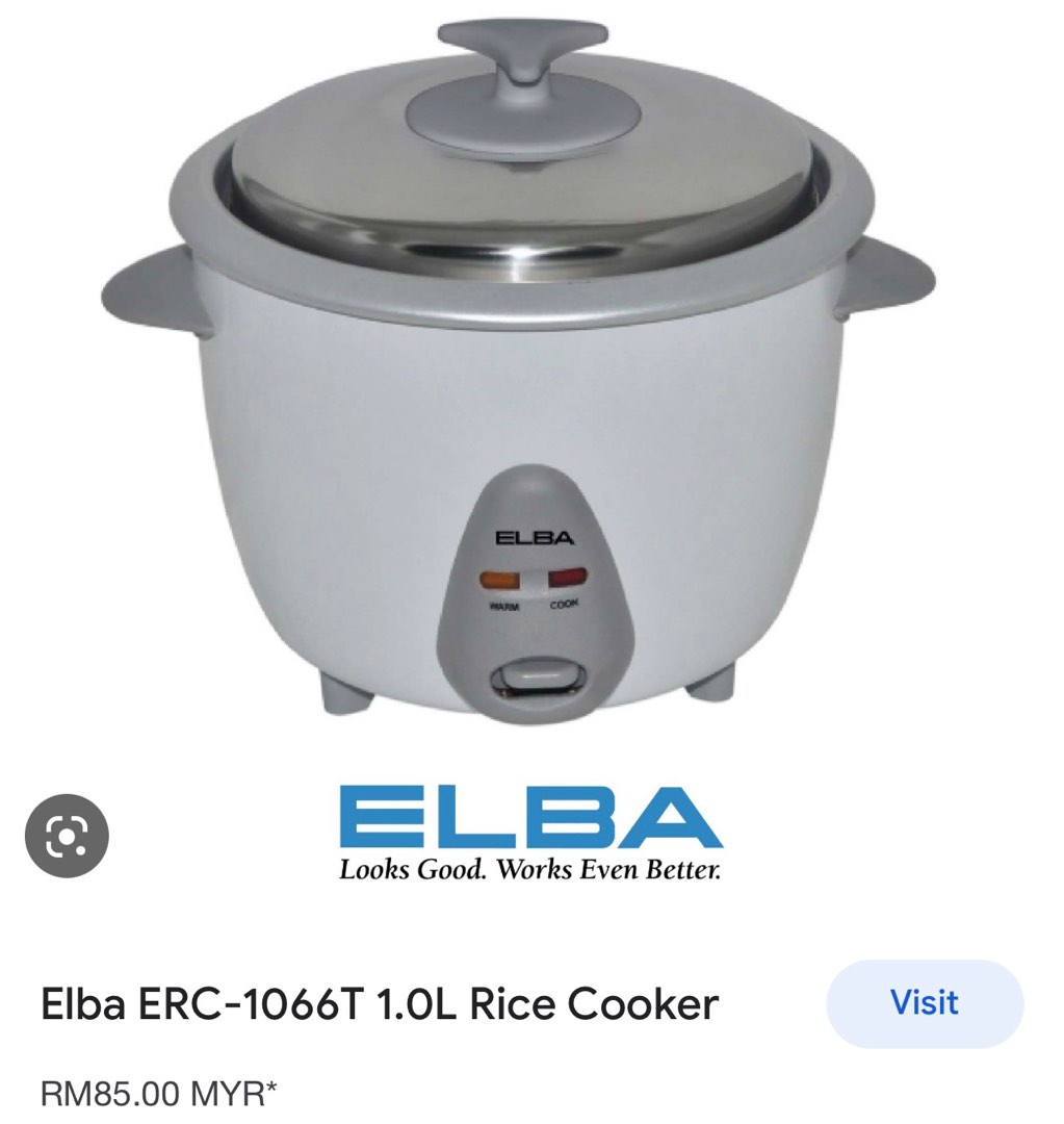 ELBA RICE COOKER, TV & Home Appliances, Kitchen Appliances, Cookers on