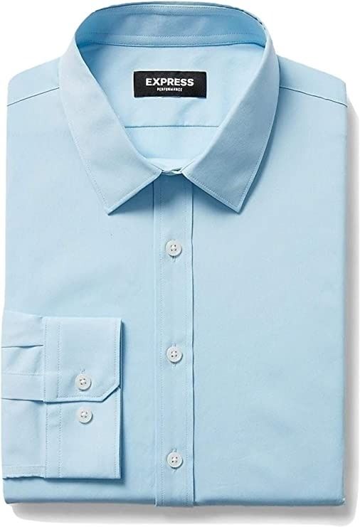 Express light clearance blue dress