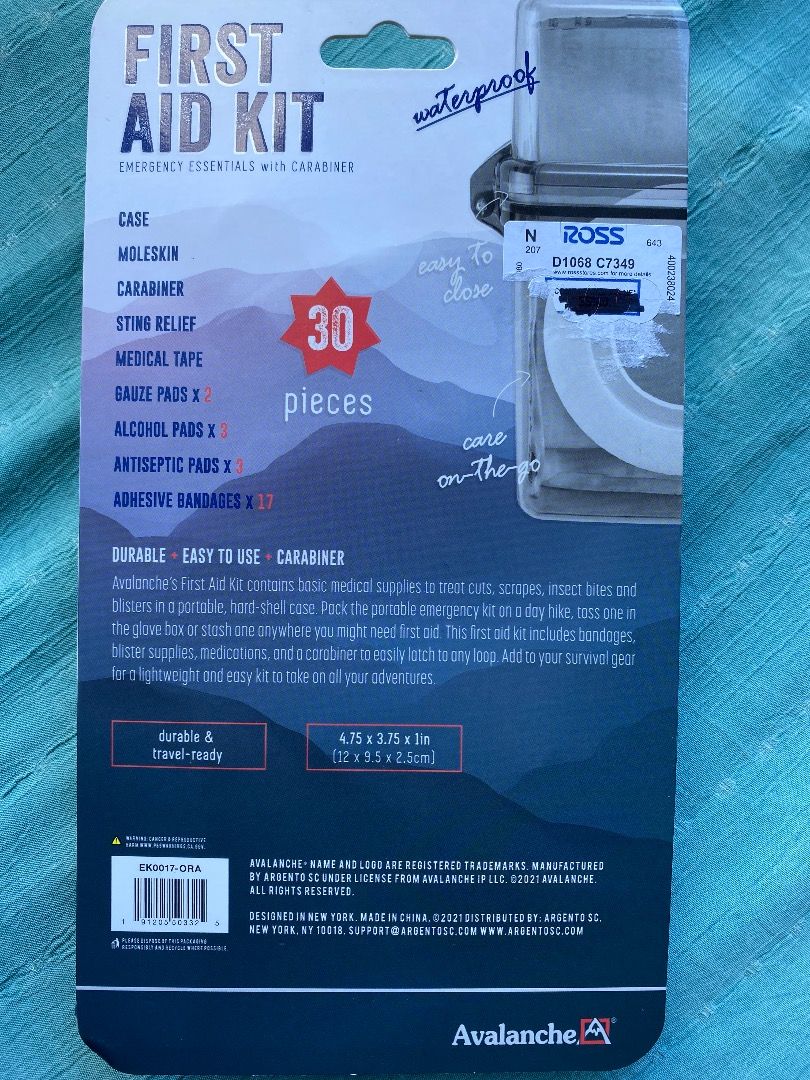 Avalanche First Aid Kit on Carousell