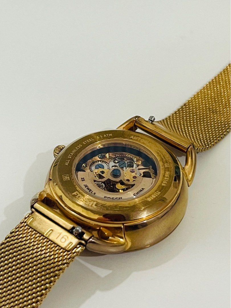 Tailor mechanical store stainless steel watch