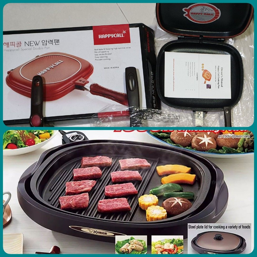 Happycall Double Sided Grill Non-Stick Frying Pan Multi Purpose added a  - Happycall Double Sided Grill Non-Stick Frying Pan Multi Purpose
