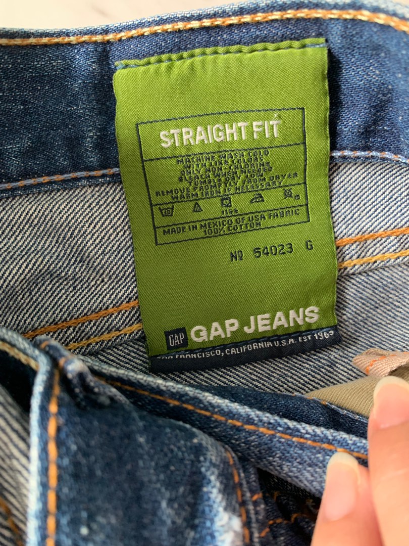 Gap Straight Fit 1969 Jeans, Men's Fashion, Bottoms, Jeans on Carousell