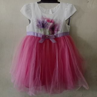 Gaun pink heart