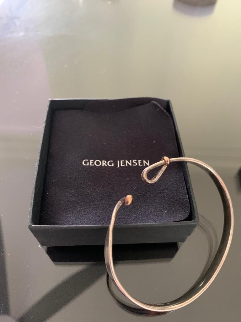Georg Jensen yellow gold Torun bangle Luxury Accessories on
