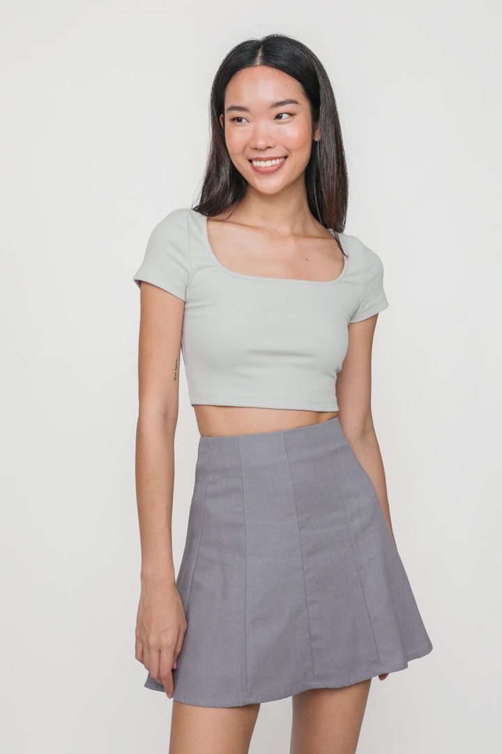 Linen Flare Skirt main image 0