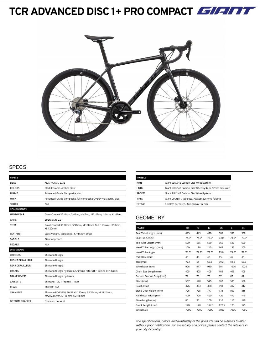 GIANT TCR ADVANCED DISK 1 PRO COMPACT