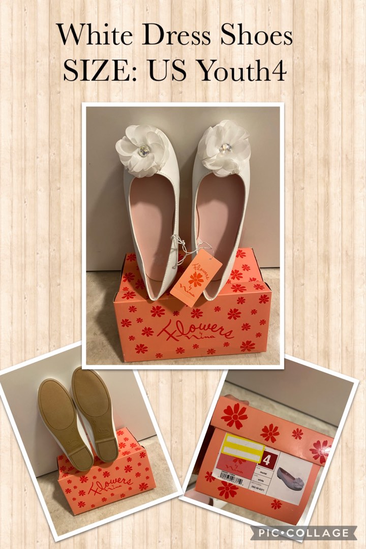 Childrens white best sale dress shoes