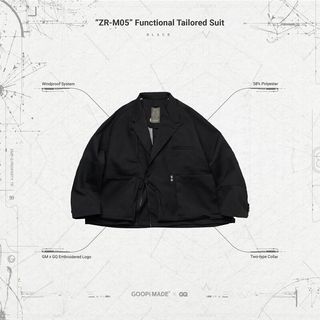 Goopi  “ZR-M05” Functional Tailored Suit - Black